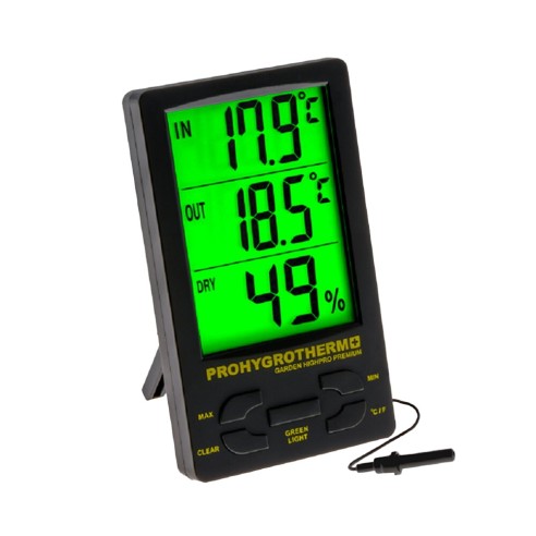 PRO Thermometer / Hygrometer with T° probe - Garden HighPro