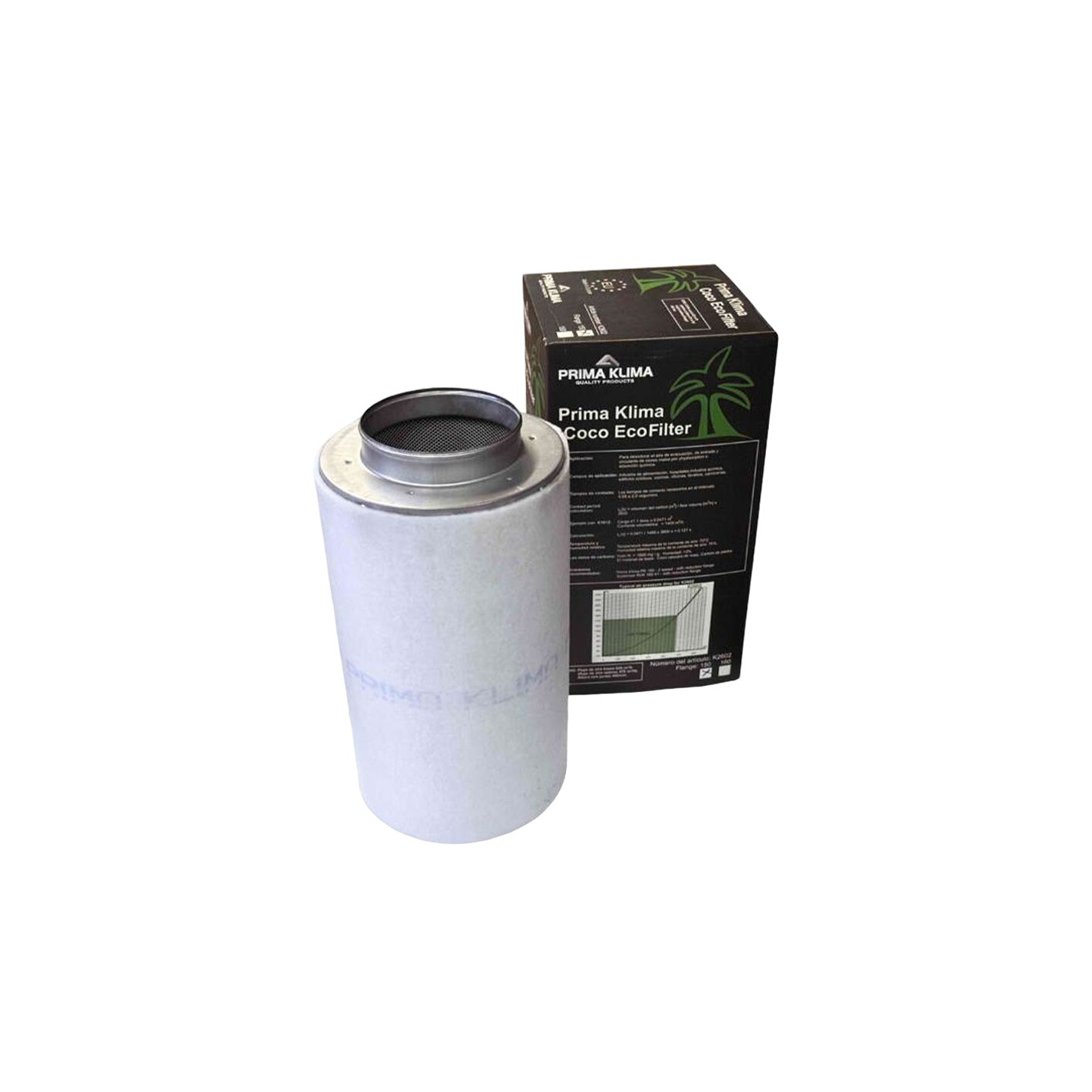 125mm carbon filter - 480m3/h - K2601 - PRIMA KLIMA