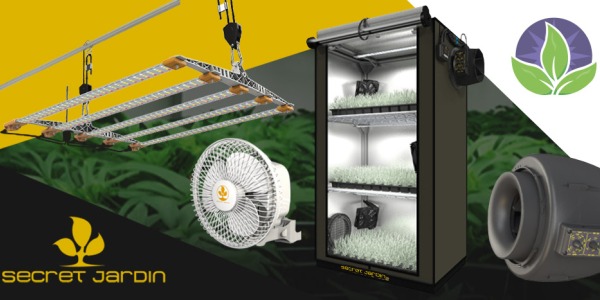 Equip your indoor cultivation with the Secret Jardin brand